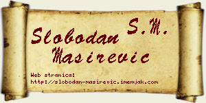 Slobodan Maširević vizit kartica